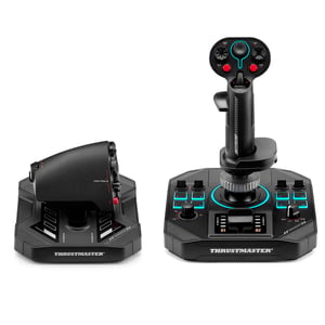 Set Joystick și Manetă de Gaze Thrustmaster Sol-R 4 HOTAS pentru PC - Jocuri de Luptă și Explorare Spațială