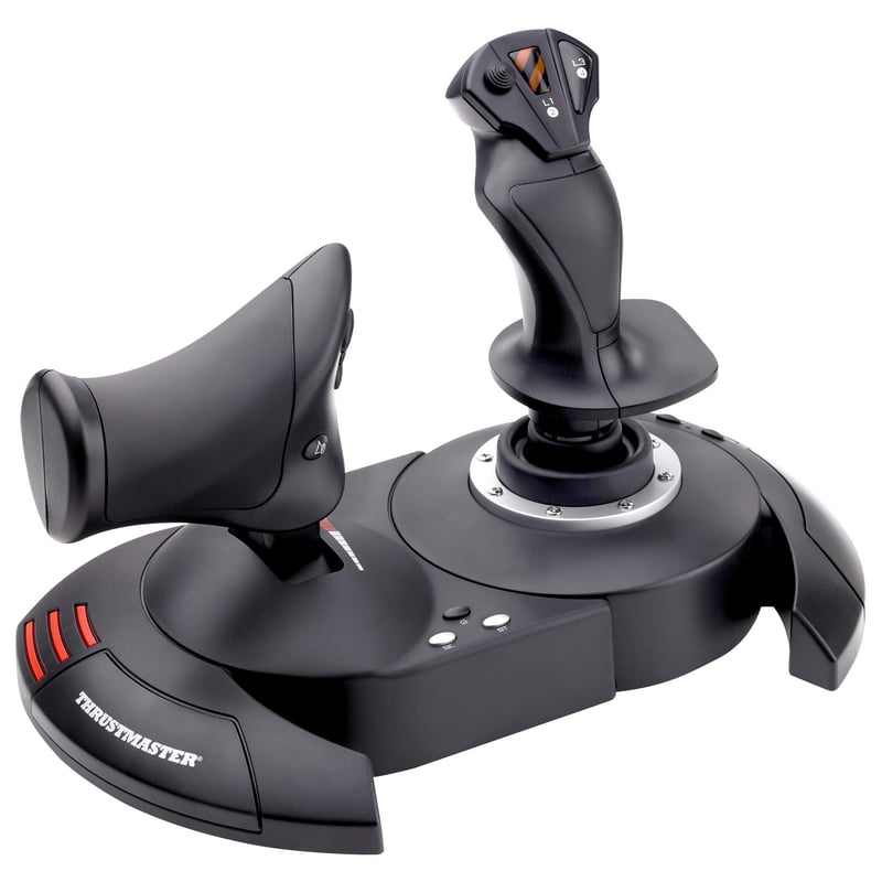 Letecký simulátorový ovládač Thrustmaster T.Flight Hotas X (joystick a plynová páka) kompatibilný s PC a PlayStation 3