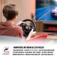 Volant a súprava pedálov Thrustmaster T98 Ferrari 296 GTS pre Xbox Series X|S, Xbox One a PC – Magnetické pedále, systém Bungee-Cord, ovládač Manettino 9