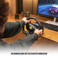 Volant a súprava pedálov Thrustmaster T98 Ferrari 296 GTS pre Xbox Series X|S, Xbox One a PC – Magnetické pedále, systém Bungee-Cord, ovládač Manettino 4
