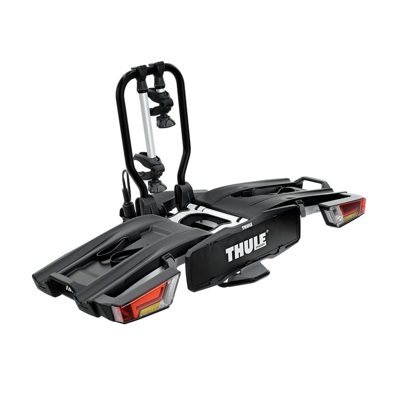 Nosič bicyklov na ťažné zariadenie Thule EasyFold XT pre 2 bicykle, 13-pólový, čierny/hliníkový