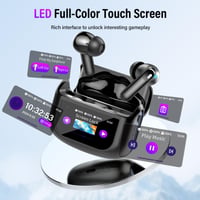 Bluetooth 5.4 slúchadlá Thunelec s aktívnym (ANC) a pasívnym (ENC) potlačením hluku, dotykovým ovládaním, HiFi stereo zvukom, 5 režimami ekvalizéra, 48-hodinovou výdržou batérie, krytím IP7, čierne 4
