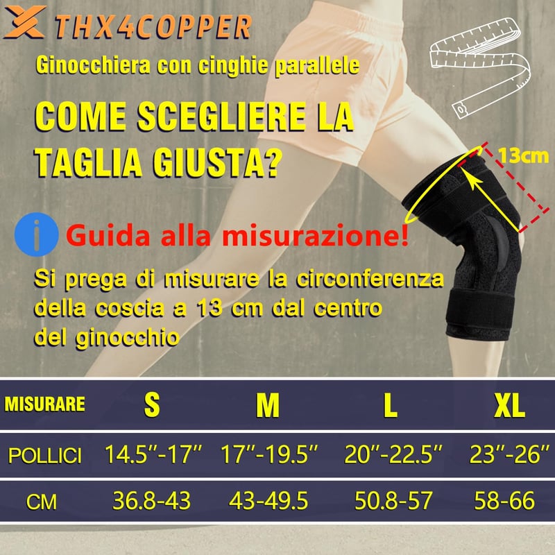 Thx4COPPER Állítható Térdtámasz Oldalsín Stabilizátor L Méret Sporthoz Túrázáshoz