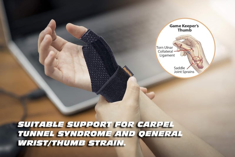 Thx4COPPER Fordítható Hüvelykujj Rögzítő Kompressziós Arthritis Fájdalomcsillapítás SM