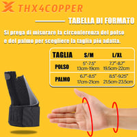 Thx4COPPER Fordítható Hüvelykujj Rögzítő Kompressziós Arthritis Fájdalomcsillapítás SM 3