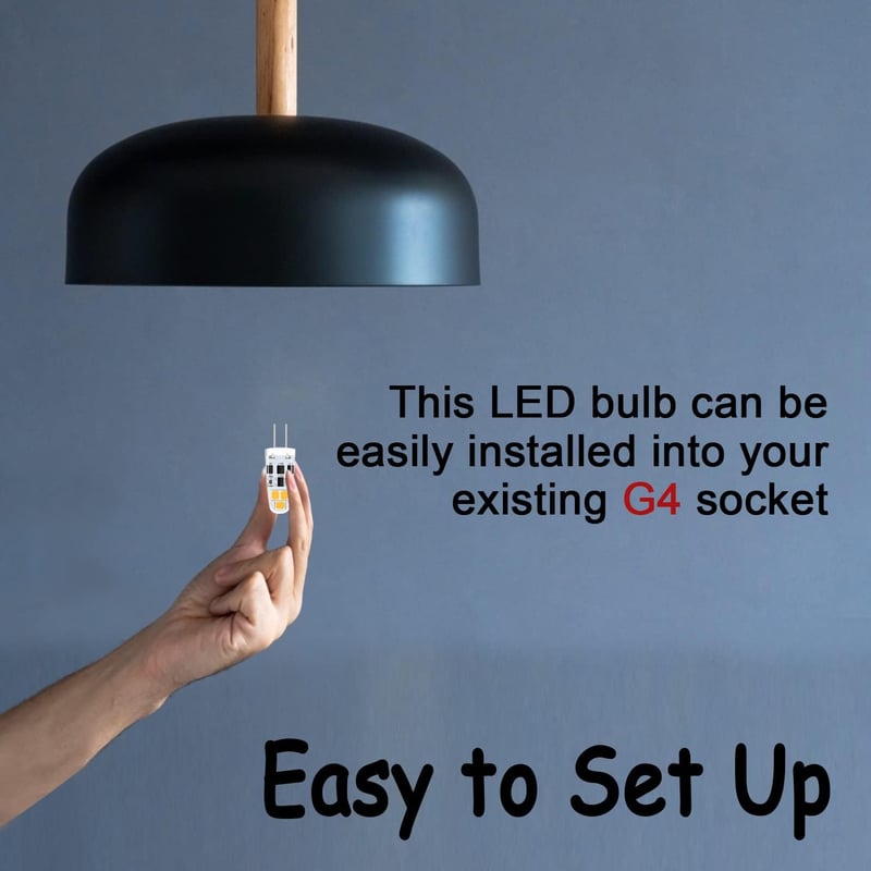 TIAFELNGLY G4 LED izzó 2W meleg fehér 12V dimmelhető 6db szett