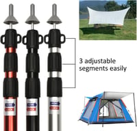 Tiandirenhe Teleszkópos Sátor Tartórúd 95-234 cm Alumínium Kemping Pálca 6