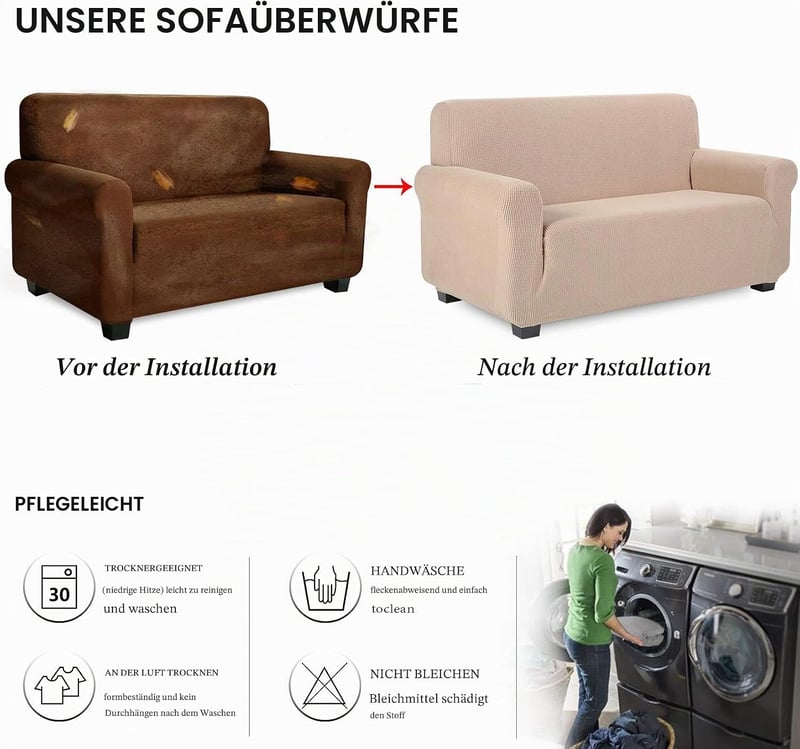 Tianshu Rugalmas Kanapé- és Fotel Huzat Spandex Anyagból