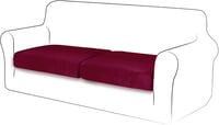 TIANSHU Sotetvoros bordo barsony kanapeparna huzat butor uloparnahuzat 2 reszes 1
