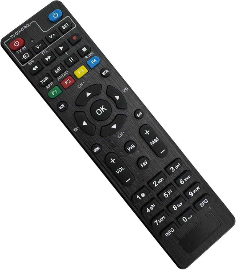tianxunh DigiQuest Q10 Q20 Q30 TI9 távirányító ergonomikus gombokkal és TV funkcióval