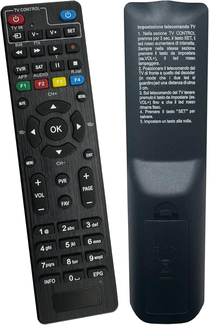 tianxunh DigiQuest Q10 Q20 Q30 TI9 távirányító ergonomikus gombokkal és TV funkcióval