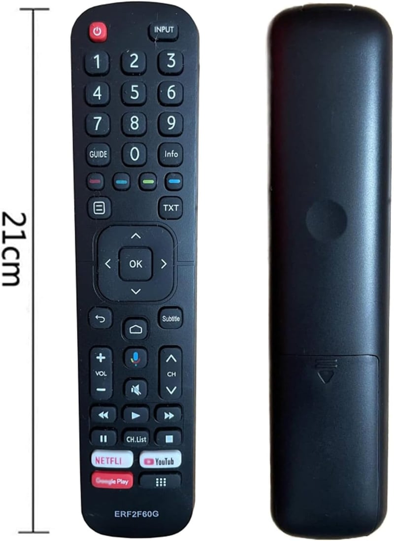 tianxunh Hisense ERF60G Távirányító Smart Android TV-hez, 32A56E 40A56E modellekhez