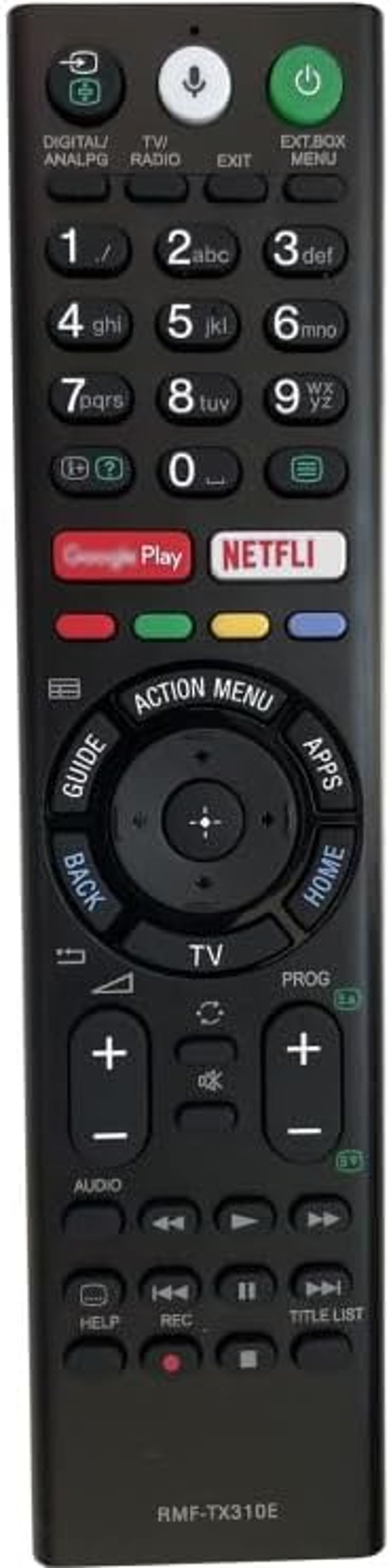 Tianxunh Sony RMF-TX310E Távirányító Bravia LED LCD TV-hez 43 colos