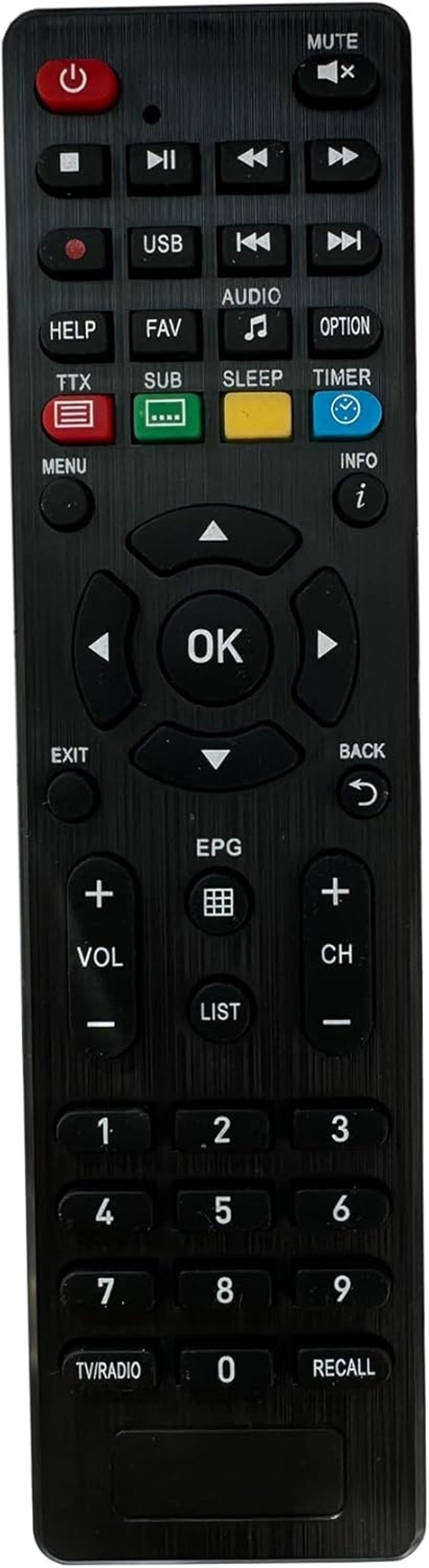 tianxunh Távirányító Tele-System Fuba Tivùsat TS9018HEVC ODE718HEVC Dekóderhez