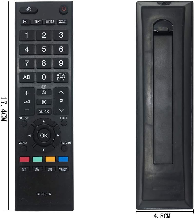 Tianxunh Toshiba CT-90326 Távirányító - Toshiba TV-hez, Azonnali Használat