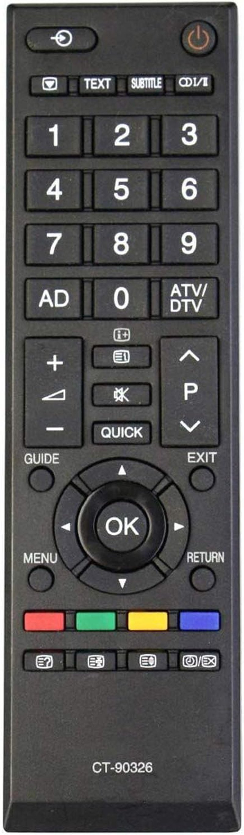 Tianxunh Toshiba CT-90326 Távirányító - Toshiba TV-hez, Azonnali Használat