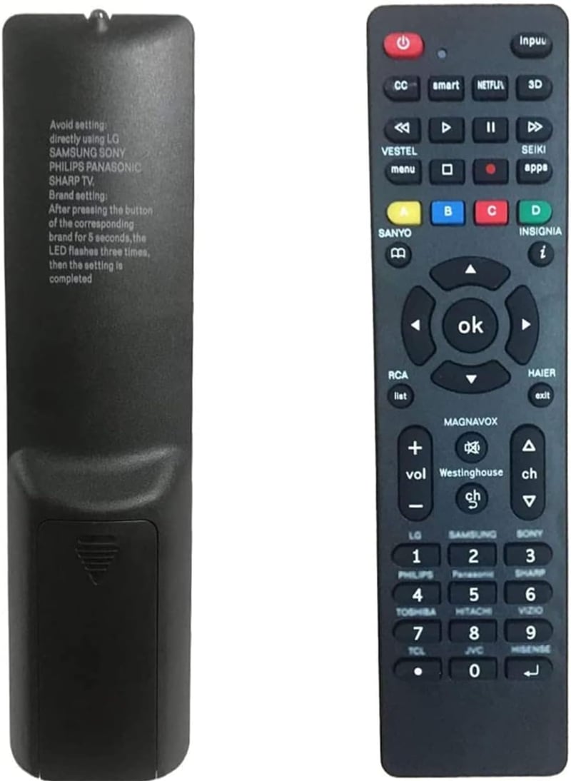 Tianxunh Univerzális TV Távirányító Samsung LG Sony Vizio Sharp Netflix 3D Gomb