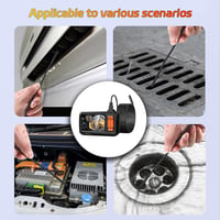 Cameră endoscopică TICFOX cu ecran IPS 4,3", 8 mm, IP67, 1080P, 8 LED-uri, cablu semirigid de 5 m, pentru inspecția canalizărilor 7
