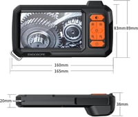 Cameră endoscopică TICFOX cu ecran IPS 4,3", 8 mm, IP67, 1080P, 8 LED-uri, cablu semirigid de 5 m, pentru inspecția canalizărilor 4