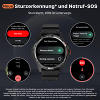 Inteligentné hodinky TicWatch Atlas pre mužov, Wear OS, 90-hodinová výdrž batérie, 110+ športových režimov, GPS, kompas, detekcia pádu, vodotesnosť 5ATM, monitorovanie zdravia, Android 6