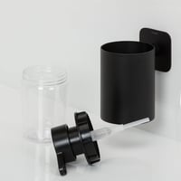 Dozator de săpun cu montare pe perete Tiger Colar, montare fără găurire, oțel inoxidabil, finisaj negru mat (pulbere) 4