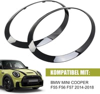 TIHOOK Mini Cooper fényszóró díszgyűrű szett 2db F55 F56 F57 14-21 2