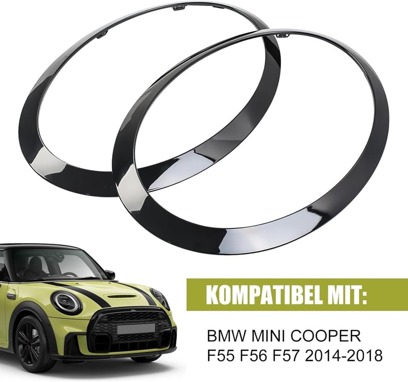TIHOOK Mini Cooper fényszóró díszgyűrű szett 2db F55 F56 F57 14-21