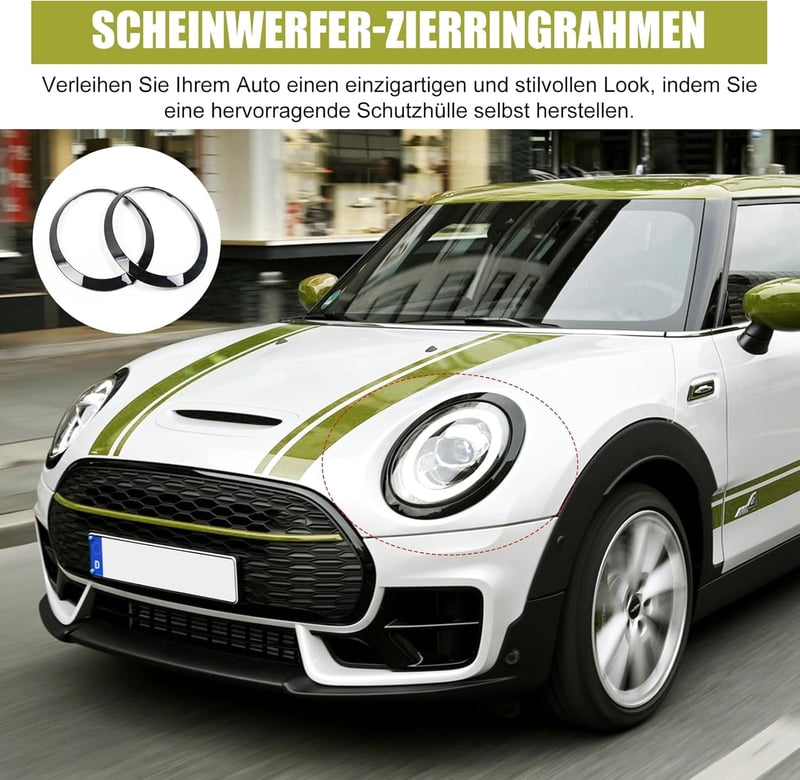 TIHOOK Mini Cooper fényszóró díszgyűrű szett 2db F55 F56 F57 14-21