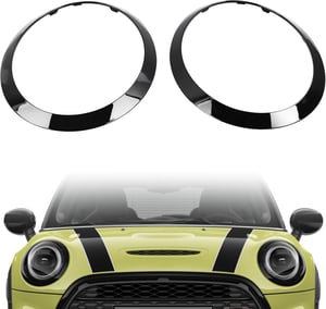 TIHOOK sada ozdobných krúžkov na svetlomety pre Mini Cooper, 2 ks, F55 F56 F57 14-21
