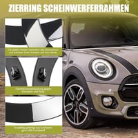 TIHOOK Mini Cooper fényszóró díszgyűrű szett 2db F55 F56 F57 14-21 4