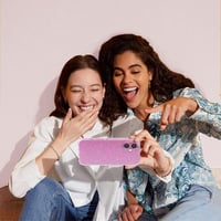 Husă Tikgue pentru iPhone 16 Plus cu 2 folii de protecție pentru ecran și 2 folii pentru cameră, husă de protecție din silicon transparent cu sclipici la 360 de grade, subțire, din TPU moale 6