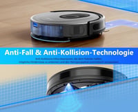 Tikom G8000 Max Robotporszívó Felmosó Funkcióval, 5000Pa Szívóerő, 150 Perces Üzemidő, WiFi, Öntöltő, Ideális Szőnyegre és Állatszőrre 6