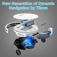 Tikom G8000 Pro Robotporszívó és Felmosó, 4500Pa Szívóerő, 2-in-1 Takarítórobot, WiFi, 150 Perc Üzemidő, Állatszőrre, Szőnyegre, Kemény Padl 2