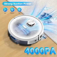 Tikom G8000 Robotporszívó Feltörlő Funkcióval - 2700Pa WiFi Szívóerő, 2 Órás Üzemidő, Amazon Echo és Google Home Kompatibilis, Fehér 5