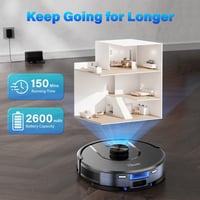 Tikom L8000 Robotporszívó Felmosó Funkcióval - LiDAR Navigáció, Halk 45dB, 3000Pa Szívóerő, 150 Perc Üzemidő, Állatszőrre, Okosotthon Kompat 8