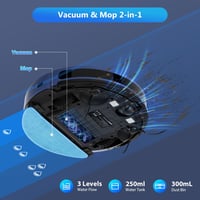 Tikom L9000 Robotporszívó Felmosó Funkcióval, LiDAR Navigáció, 4000Pa Szívóerő, 150 Perc Üzemidő, WiFi, 14 Tiltott Zóna, Szőnyegre, Kemény P 4