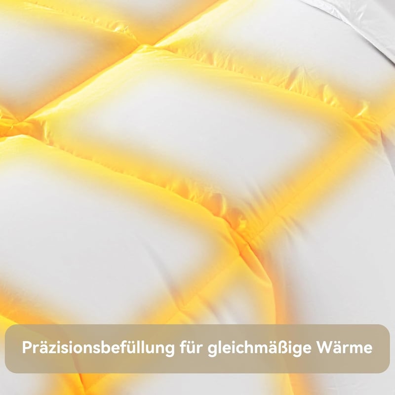 Tikuns Négyévszakos libatoll és pehely paplan 100% pamut huzattal, fehér, magas töltetképesség, 135x200 cm