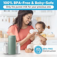 Geantă frigorifică portabilă pentru lapte matern Tilcare, fără BPA, 2x150 ml (5 oz), menține temperatura până la 30 de ore, recipient termoizolant rezistent pentru bebeluși 5