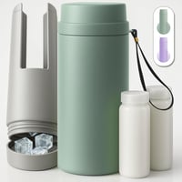 Geantă frigorifică portabilă pentru lapte matern Tilcare, fără BPA, 2x150 ml (5 oz), menține temperatura până la 30 de ore, recipient termoizolant rezistent pentru bebeluși 1