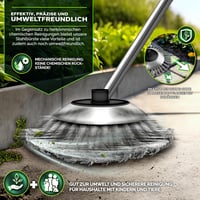 tillvex Drótos gyomkefe fűkaszához és bozótvágóhoz, 25,4 és 20 mm furat, 2025 dizájn, rögzítő tartozékokkal 7