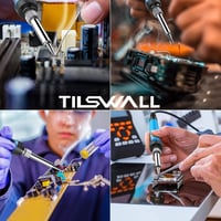 Tilswall 65W Digitális Forrasztóállomás 200-480°C Hőmérséklet-szabályozással, 5 Cserélhető Heggyel, Beépített Transzformátorral - Hobbi és P 7