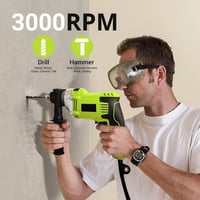 Tilswall 850W Kalapácsfúró 3000 RPM, 13mm Önzáró Tokmány, 15 Kiegészítő 2