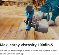 Tilswall Elektromos Festékpisztoly 600ml, 4 Fúvóka 3 Mód Kerítés Bútor Fal 4