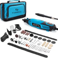 Tilswall Multifunkciós Rotációs Szerszám 160W - 145 Tartozékkal, 8000-33000 RPM, Flexibilis Tengellyel Maráshoz, Gravírozáshoz és Csiszolásh 1