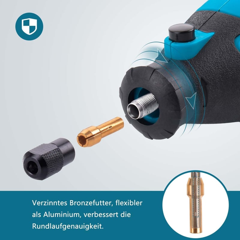 Tilswall Multifunkciós Rotációs Szerszám 160W - 145 Tartozékkal, 8000-33000 RPM, Flexibilis Tengellyel Maráshoz, Gravírozáshoz és Csiszolásh