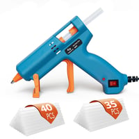Pistol de lipit cu batoane de adeziv Tilswall W101 50W – cu 75 de batoane incluse, pentru lipire precisă și rapidă în activități de bricolaj și reparații 1