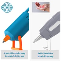 Pistol de lipit cu batoane de adeziv Tilswall W101 50W – cu 75 de batoane incluse, pentru lipire precisă și rapidă în activități de bricolaj și reparații 4
