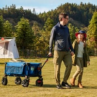 Skladací plážový vozík TIMBER RIDGE XXL s terénnymi kolesami a brzdou, 200 l, široké pneumatiky 8