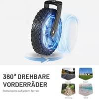 TIMBER RIDGE XXL összecsukható szállítókocsi oldalzsebbel, italtartóval és állítható fogantyúval - szürke 5