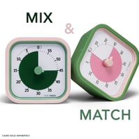 TIME TIMER Home MOD 60-minútový vizuálny časovač pre deti – Tichá prevádzka, papradinovo zelená, 8,8 x 8,8 x 5,2 cm – Školské učenie, kancelársky stôl 6